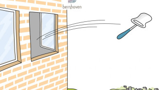 Ziekenhuis Bernhoven - kaasschaaf uit het raam