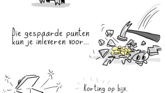 Kraak je beloning - cartoon-uitleg voor spel