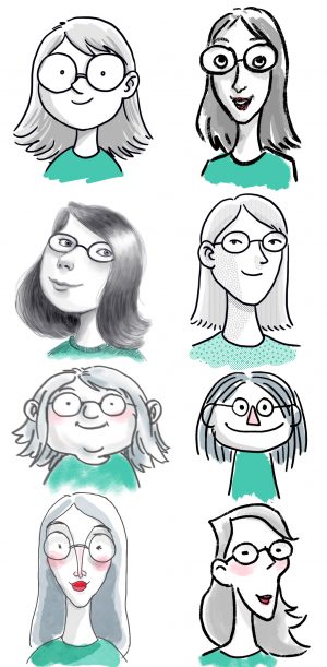 Different faces for Marijke