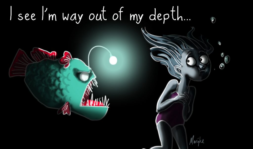 Cartoon - Out of my depth